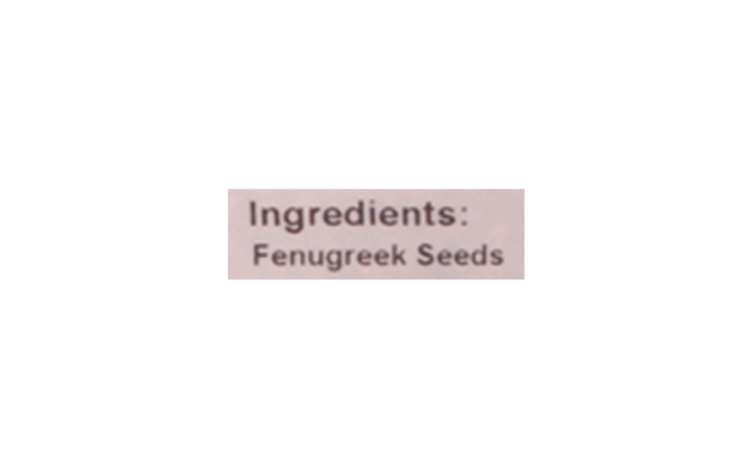 Just Organik Organic Fenugreek Seeds    Pack  100 grams